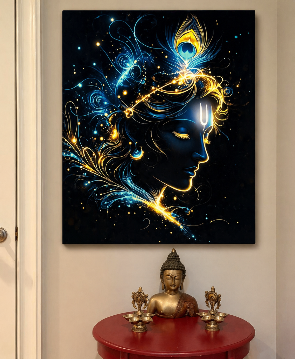 Canvas at Lakshmi's home