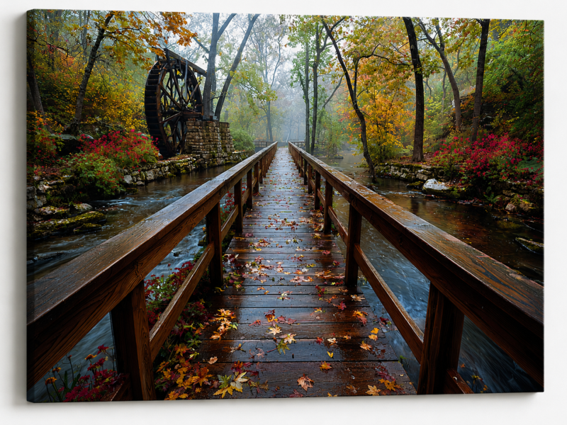Mill Bridge Canvas Print